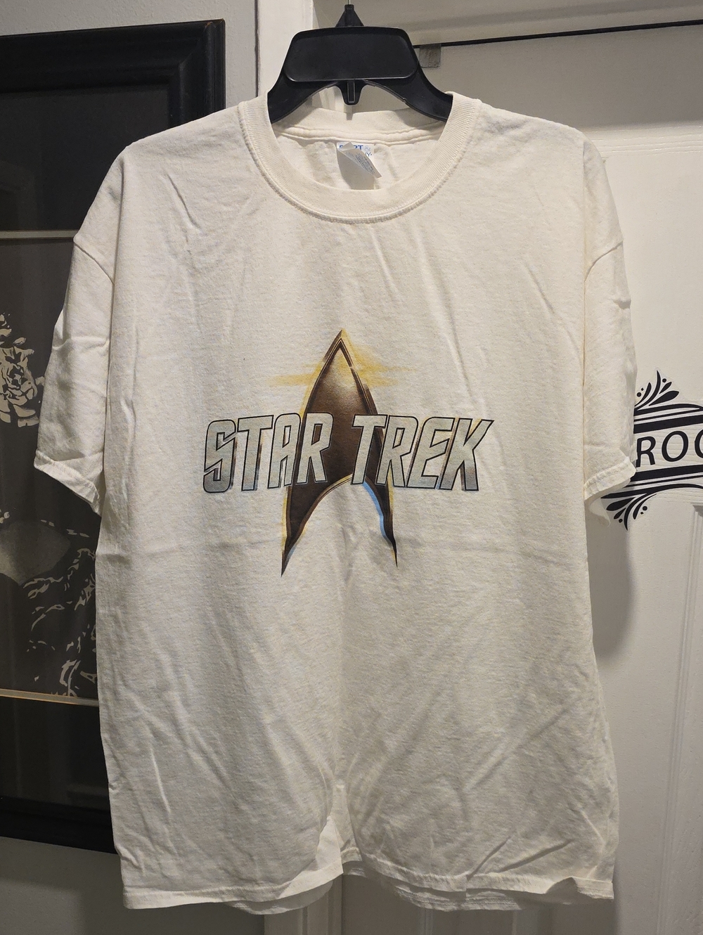 Port and Company Star Trek Logo Tee - White